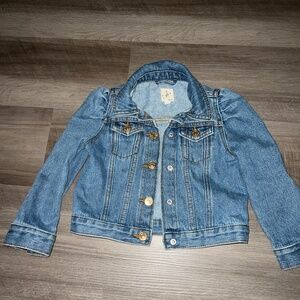 Puffer sleeve Jean jacket